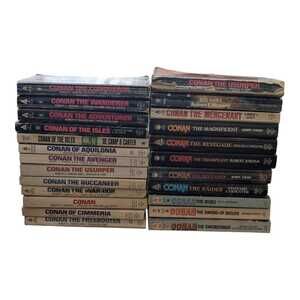 Lot of 24 Vintage Conan Paperback Books‎ Howard Carter Sprague Ace TOR Fantasy